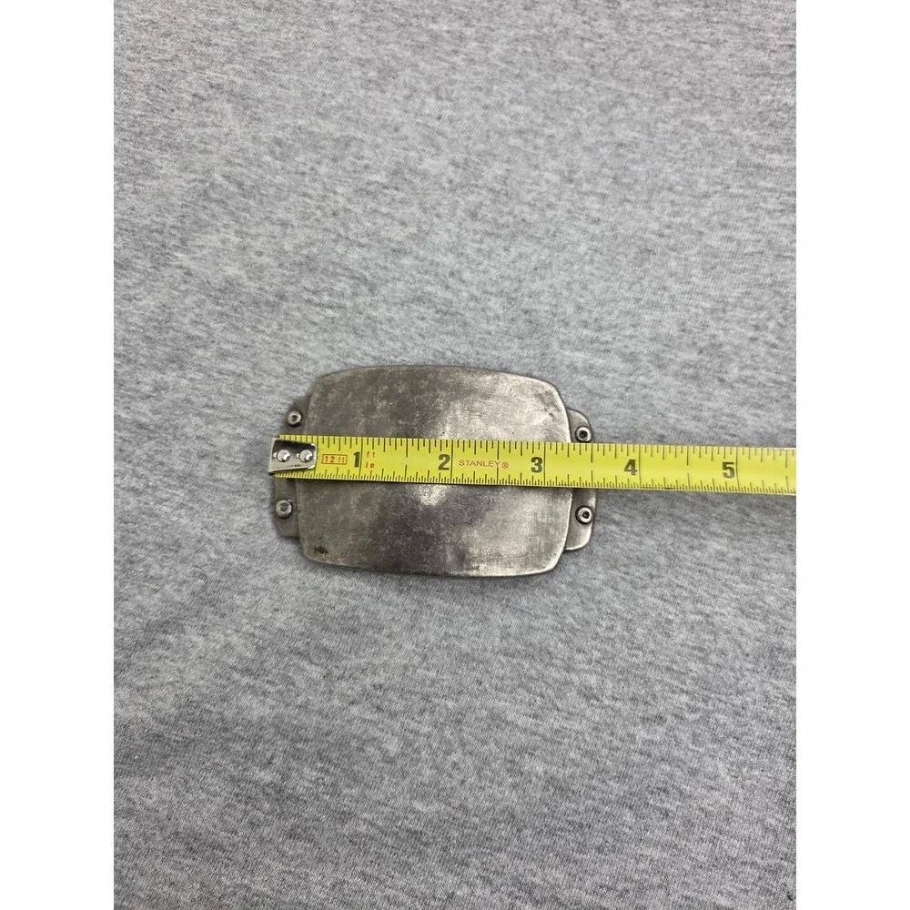 Antique Blank Military Style Riveted Metal Belt Buckle Custom